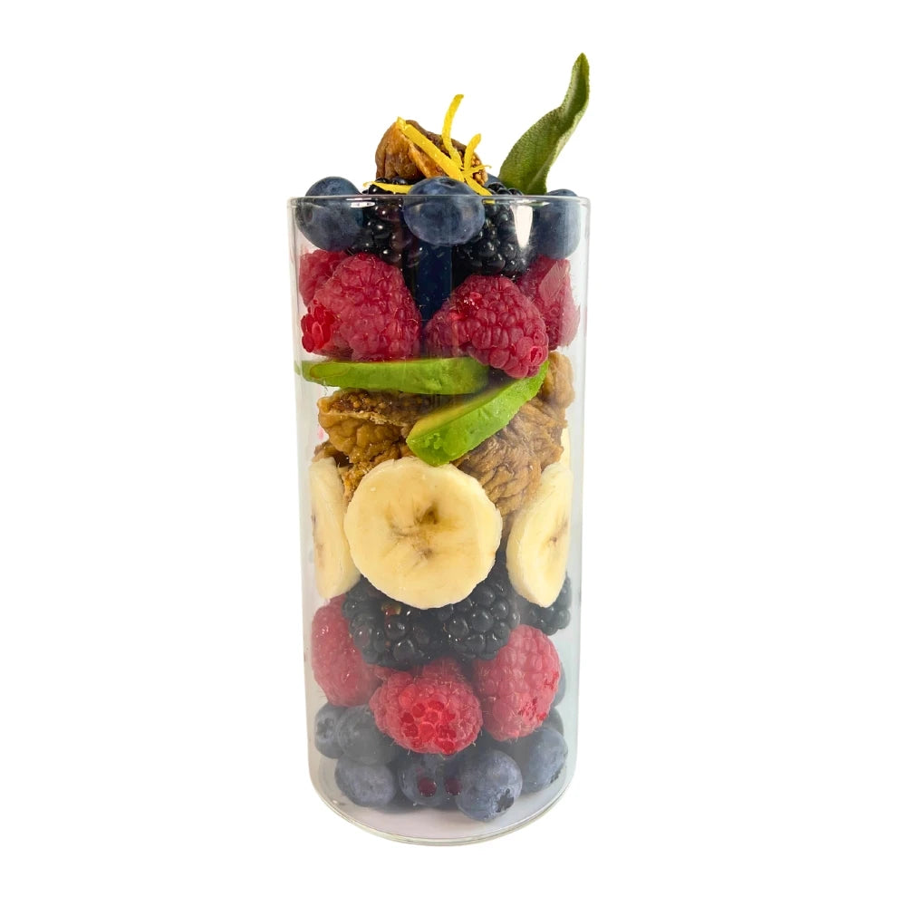 Berry Sage Fruit Smoothie Ingredients - Banana Berry Smoothie - Fall Fruit Smoothie - Frozen Garden