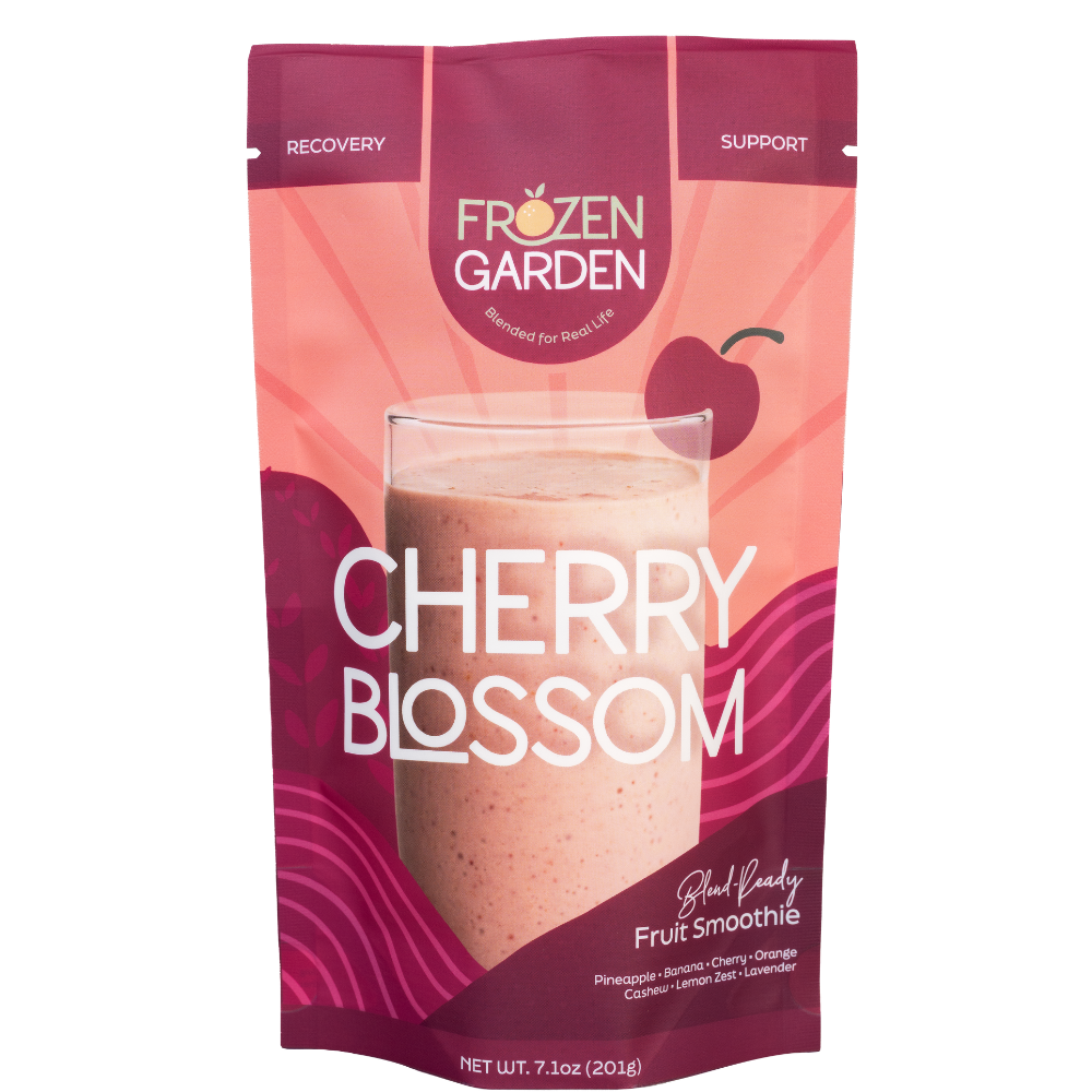 Cherry Blossom Fruit Smoothie | Cherry Banana Blend | Frozen Garden