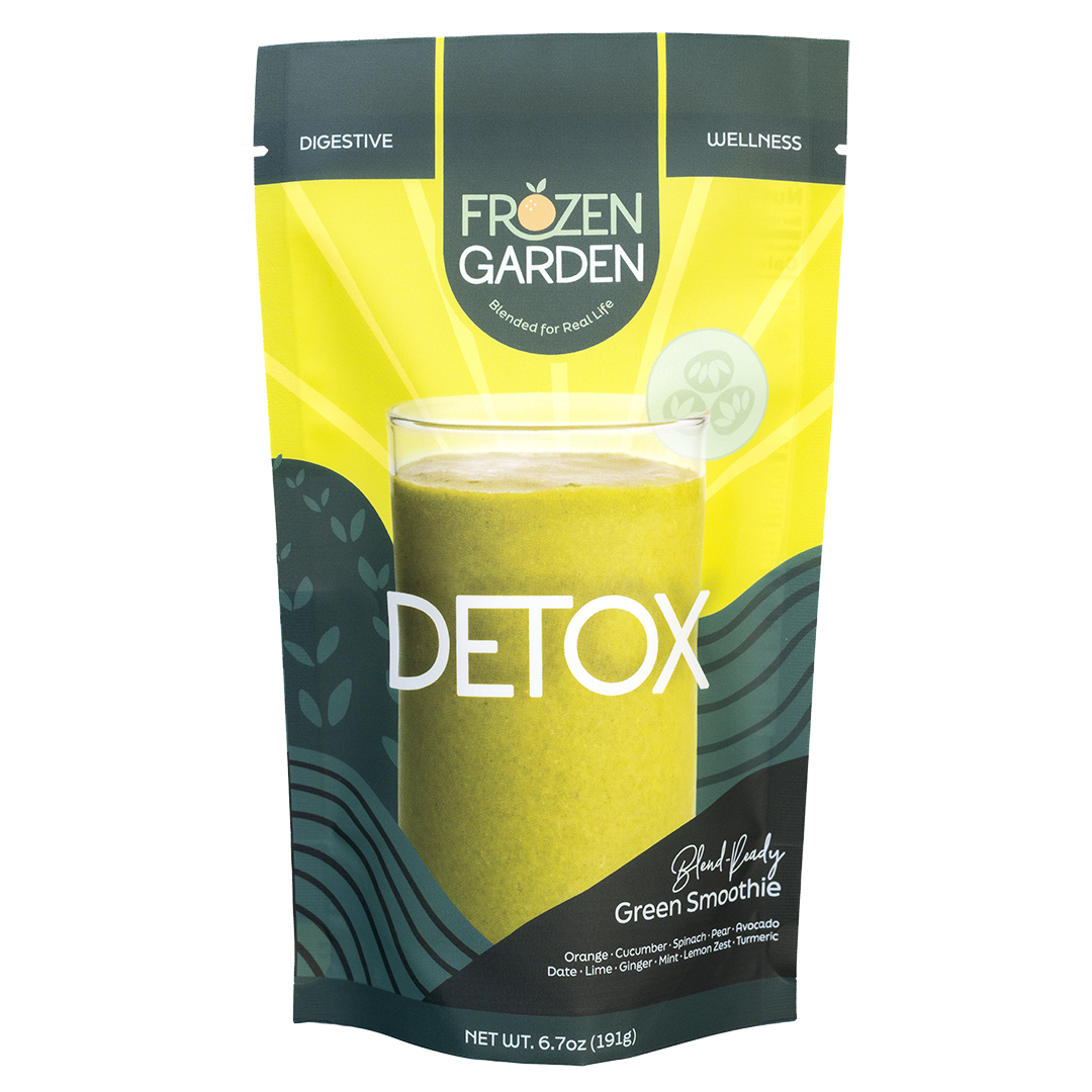 Detox Smoothie | Spinach, Ginger & Turmeric Blend | Frozen Garden