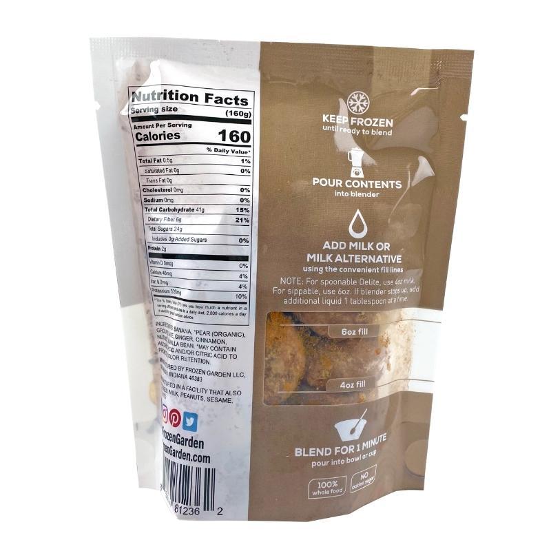 Ginger Snap Delite back of pouch