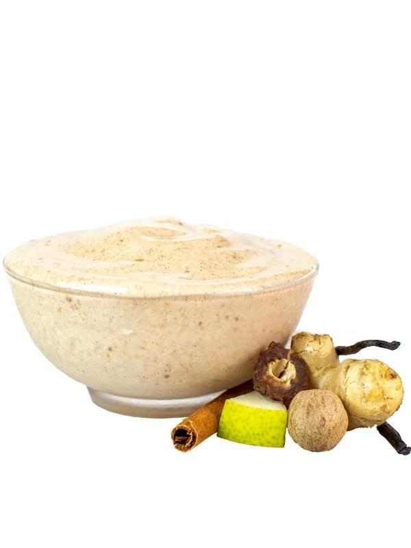 Ginger Snap Delite prepared in a clear bowl
