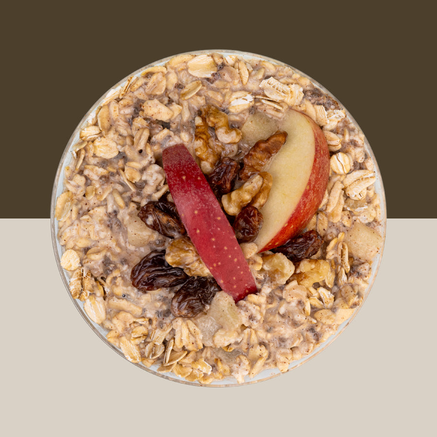 Apple Walnut overnight oats pouch