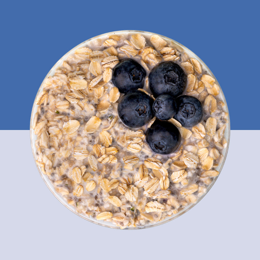 Blueberry Hemp overnight oats pouch