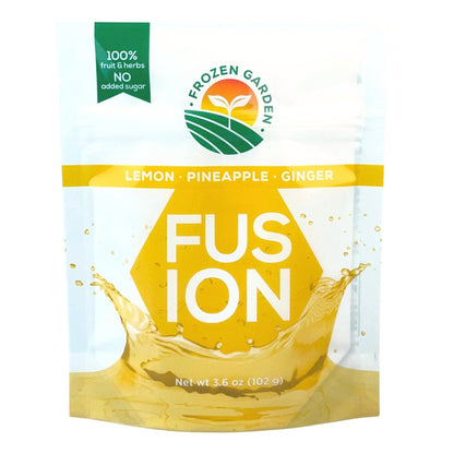 Lemon-Pineapple-Ginger Fusion - Frozen Garden - keto water enhancer - best infused water