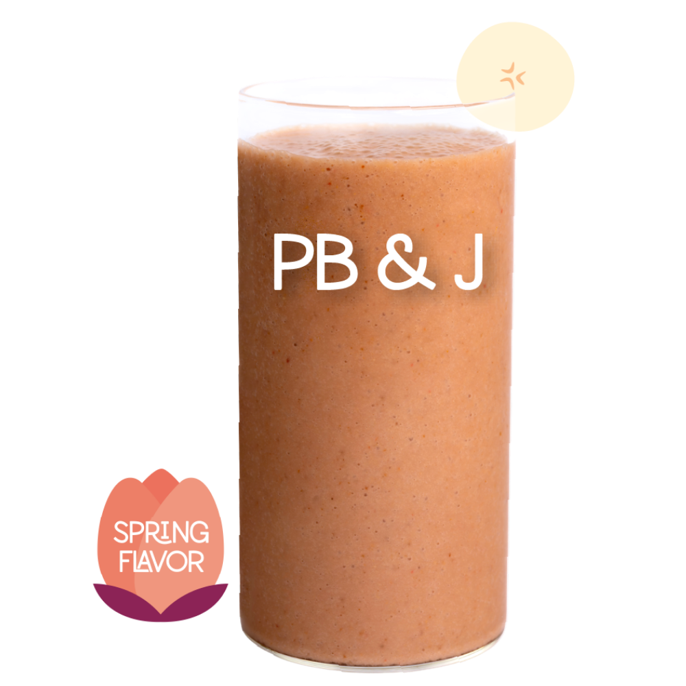 PB&J Seasonal Smoothie Blended - Peanut Butter and Jelly Smoothie - Frozen Garden