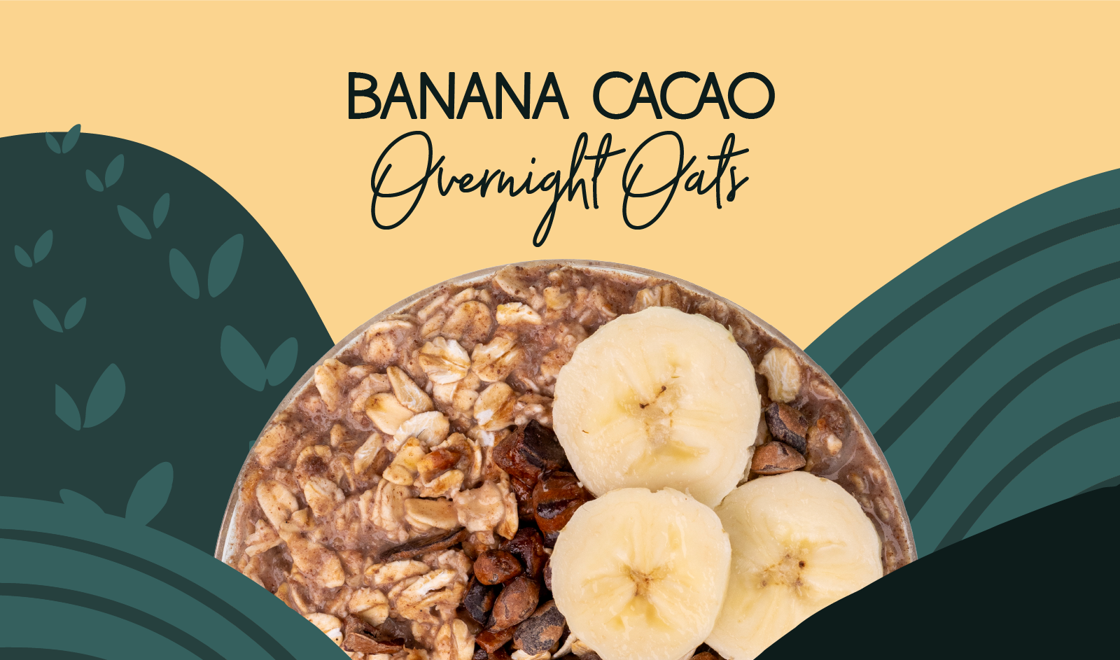 Banana Cacao overnight oats
