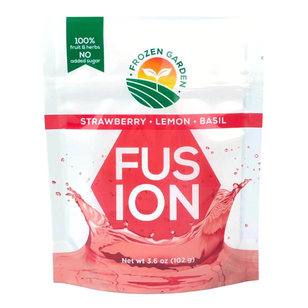 Strawberry-Lemon-Basil Fusion - Frozen Garden - Fruit Water - Fruit Infused Water