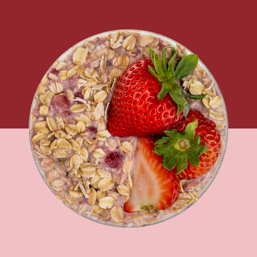 Strawberry Fig overnight oats pouch