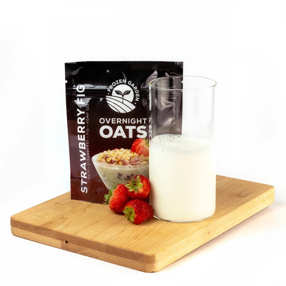 Add Milk - Premade Overnight Oats Packets - Frozen Garden