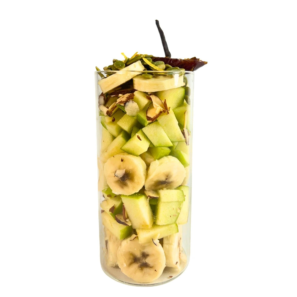 Apple Bliss Protein Smoothie Ingredients - Apple Banana Smoothie - Autumn Smoothie - Frozen Garden