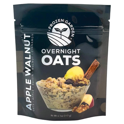 Apple Walnut Overnight Oats Pack - Apple Cinnamon Overnight Oats - Apple Overnight Oats - Frozen Garden