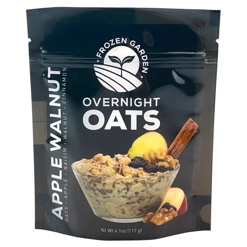 Apple Walnut Overnight Oats Pack - Apple Cinnamon Overnight Oats - Apple Overnight Oats - Frozen Garden