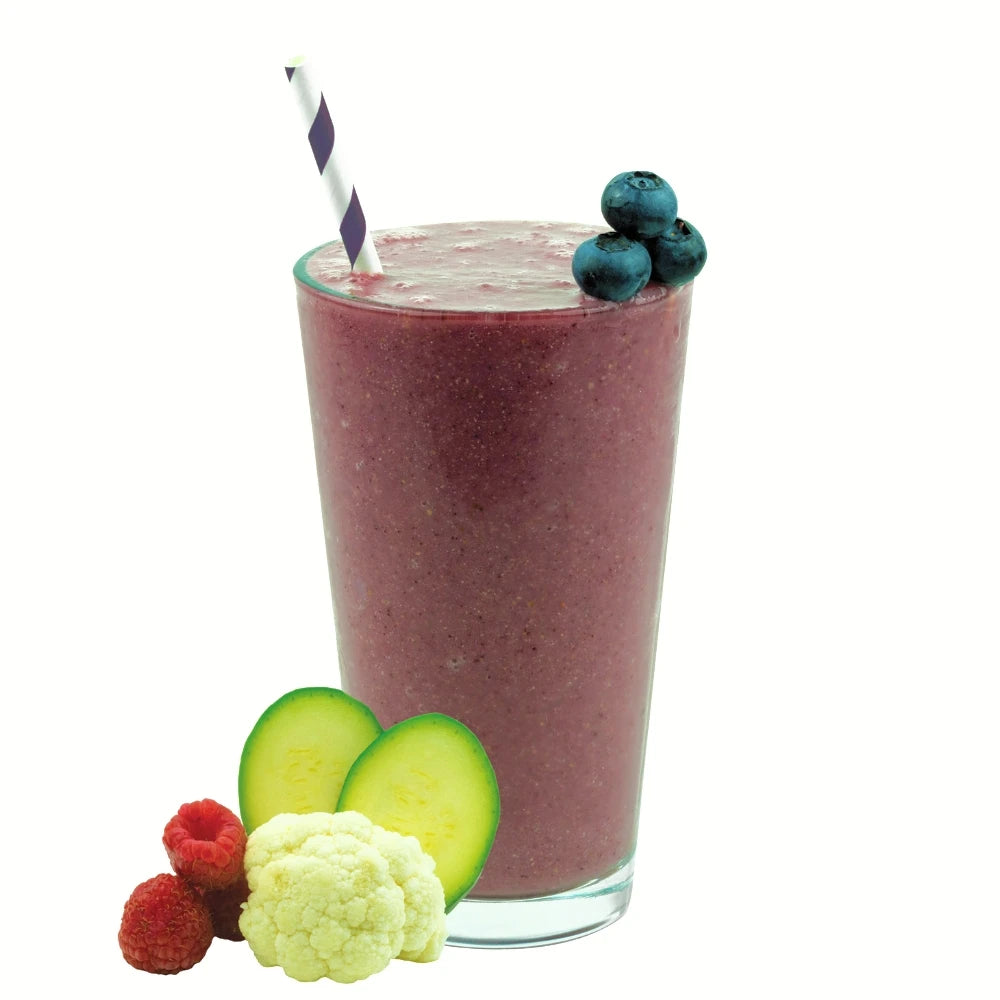 Berrikini Keto Smoothie Blended - Frozen Berry Smoothie - Fruit and Veggie Smoothie - Frozen Garden
