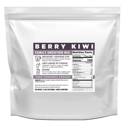 Berry Kiwi Family Smoothie Mix Pack - Berry Banana Smoothie - Berry Kiwi Smoothie - Frozen Garden