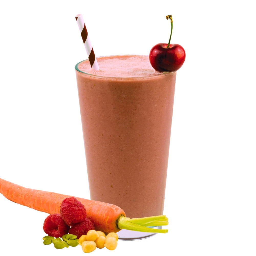 Cherry Bomb Protein Smoothie Blended - High Fiber Smoothie - Cherry Protein Smoothie - Frozen Garden