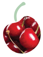 Cherries used in Frozen Garden's frozen smoothie packs