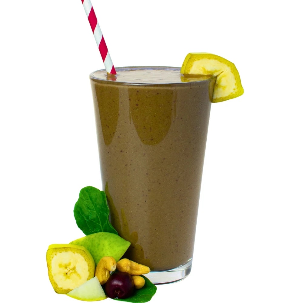 Chocolate Dream Green Smoothie Blended - Chocolate Smoothie - Chocolate Banana Smoothie - Frozen Garden