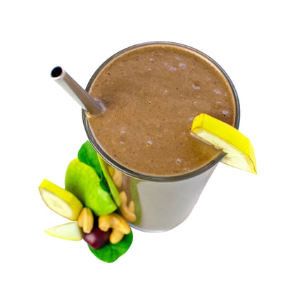 Chocolate Dream Green Smoothie Lifestyle - Chocolate Smoothie - Chocolate Banana Smoothie - Frozen Garden