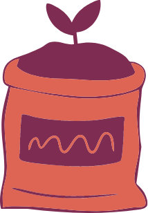 Illustration of composting fruits and vegetables from smoothie scraps