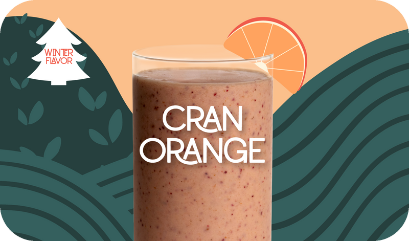 Cran-Orange cranberry smoothie back pouch - Frozen Garden.