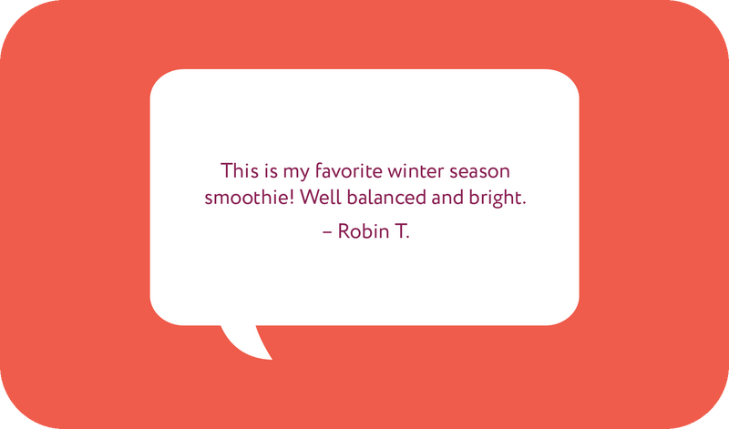 Cran-Orange cranberry smoothie lifestyle shot - Frozen Garden.