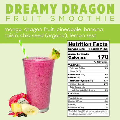 Dreamy Dragon Fruit Smoothie Info - Dragonfruit Smoothie - Frozen Garden