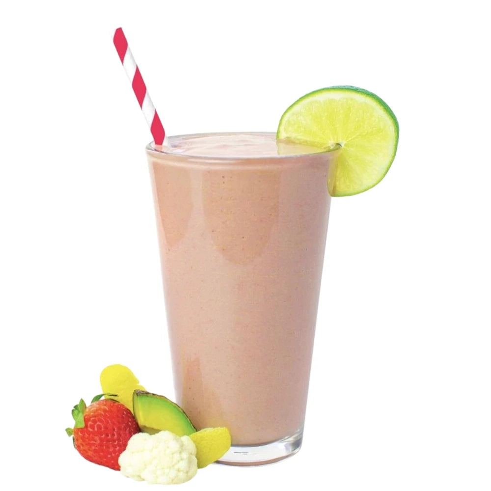 Frosé Keto Smoothie Blended - Strawberry Smoothie - Fruit and Veggie Smoothie - Frozen Garden