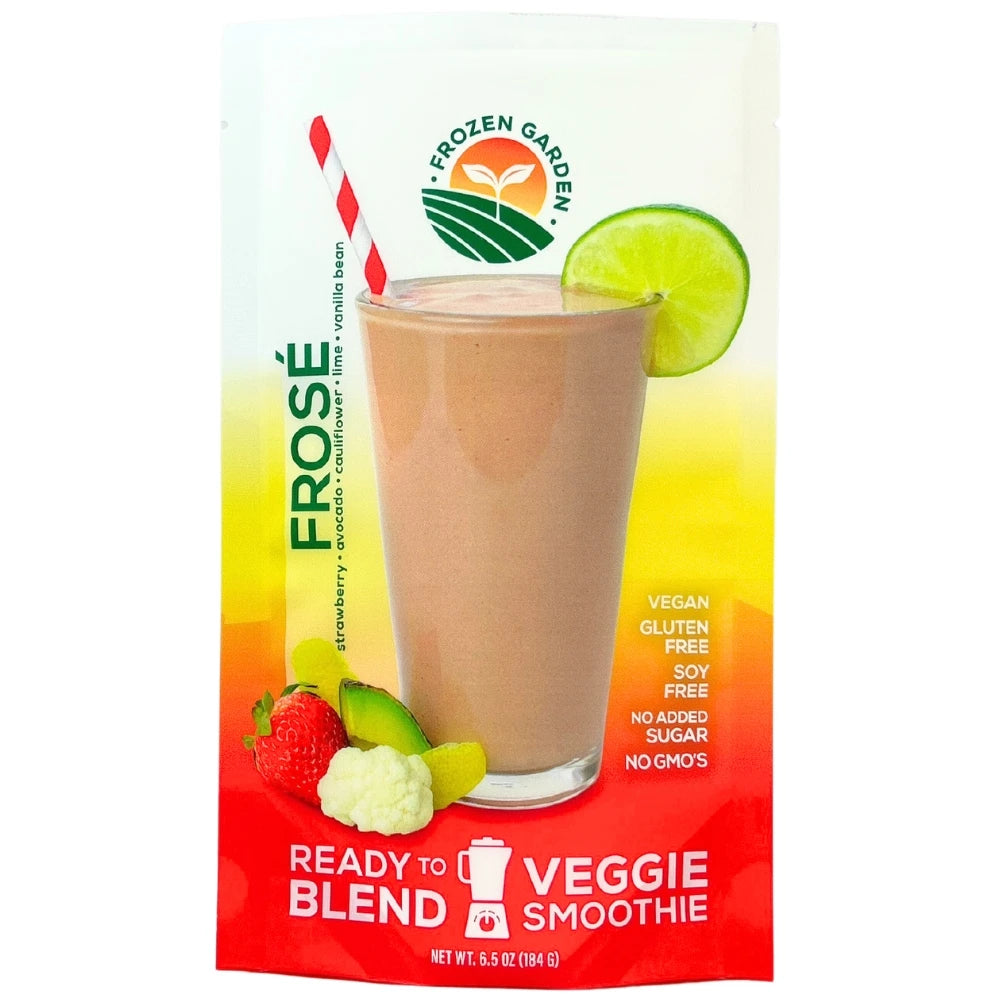 Frosé Keto Smoothie Pack - Strawberry Smoothie - Fruit and Veggie Smoothie - Frozen Garden