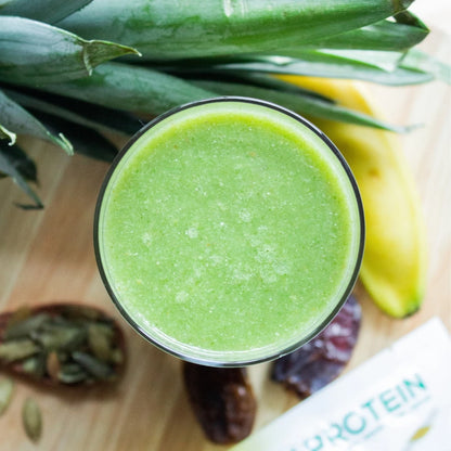 Green Protein Smoothie Lifestyle - Protein Veggie Shake - Post Workout Smoothie - Frozen Garden