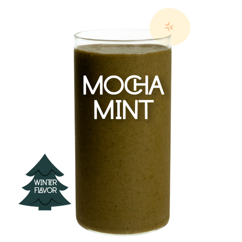 Mocha Mint mocha smoothie pouch - Frozen Garden.