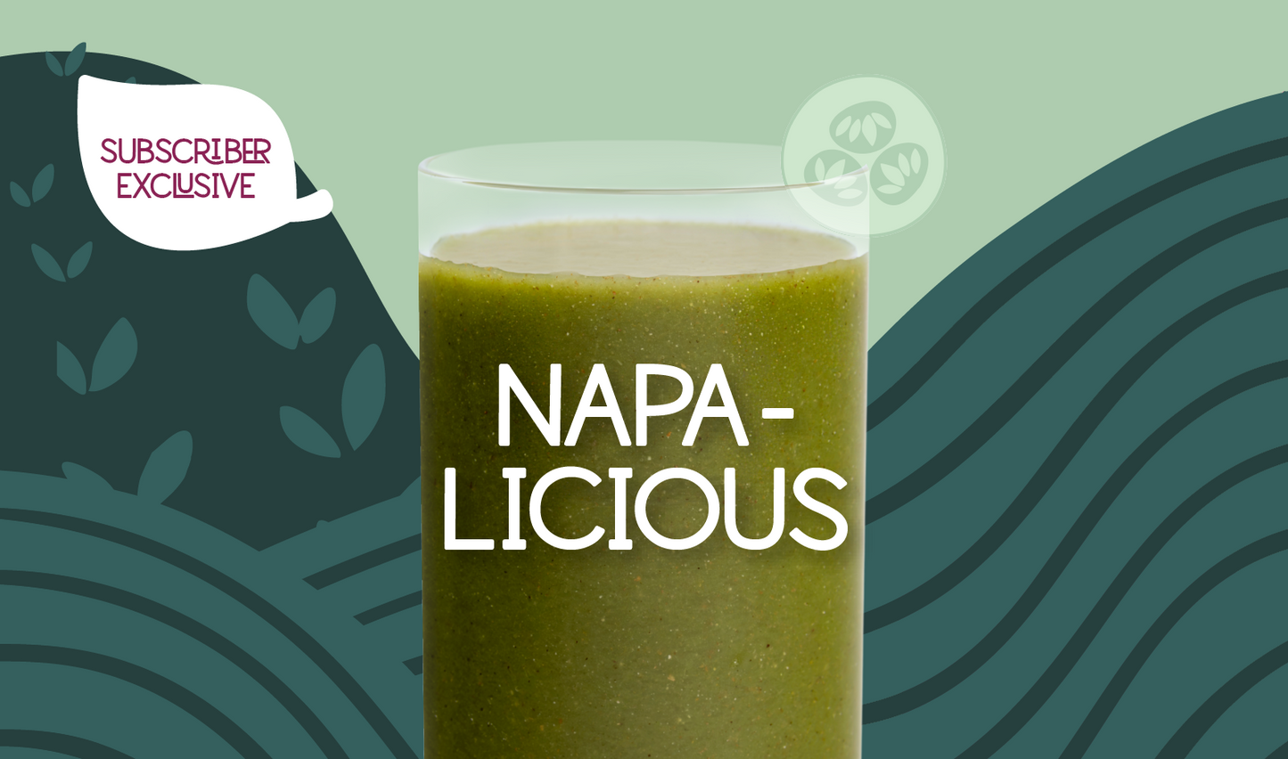 Napa-licious Green Spring Seasonal Smoothie Blended - Grape Smoothie - Frozen Garden