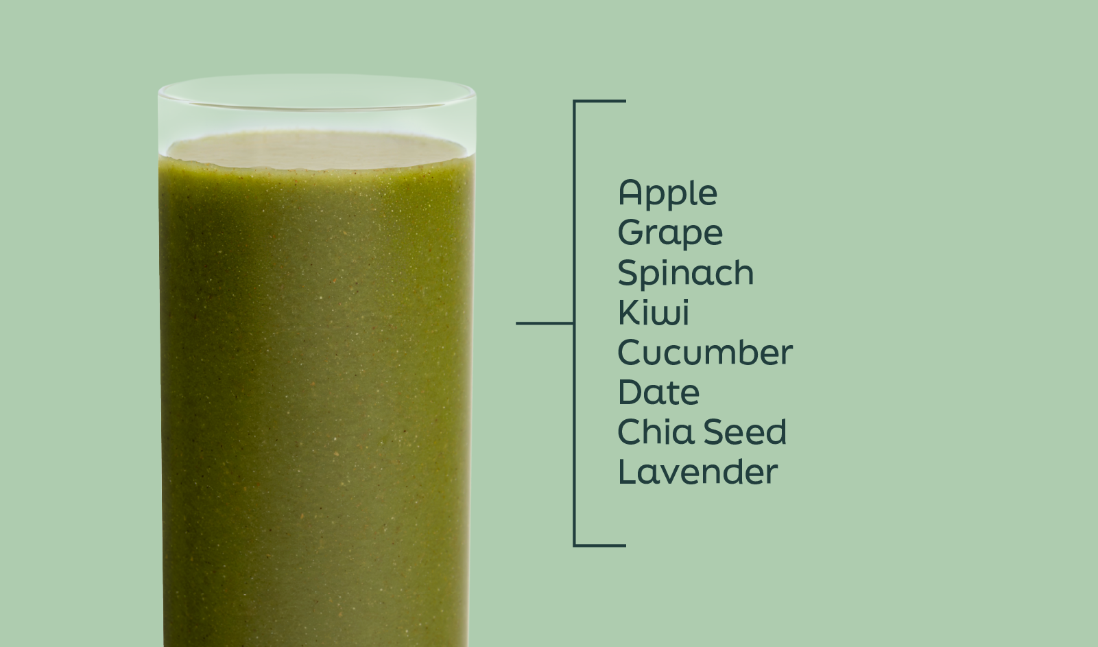 Napa-licious Green Spring Seasonal Smoothie Ingredients - Grape Smoothie - Frozen Garden