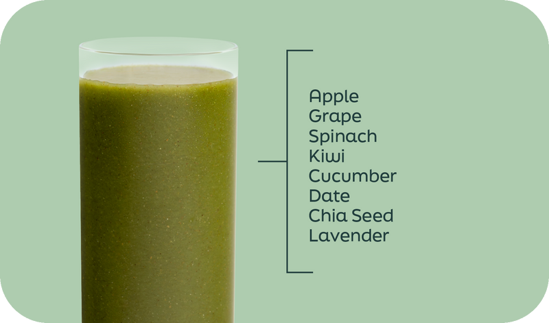 Napa-licious Green Spring Seasonal Smoothie Ingredients - Grape Smoothie - Frozen Garden