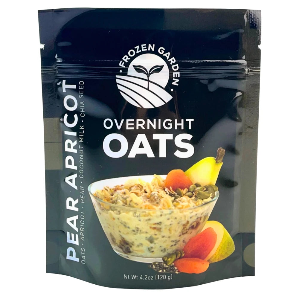 Pear Apricot Overnight Oats Pack - Pear Overnight Oats - Overnight Oats With Chia Seeds - Frozen Garden