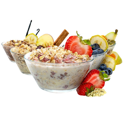 Premade Overnight Oats Variety Pack Prepared - Overnight Oatmeal - Frozen Garden