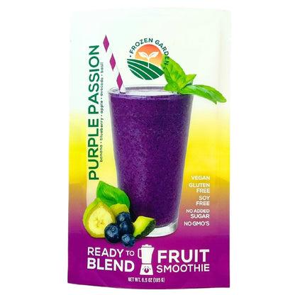Purple Passion Fruit Smoothie Pack - Blueberry Smoothie - Blueberry Banana Smoothie - Frozen Garden