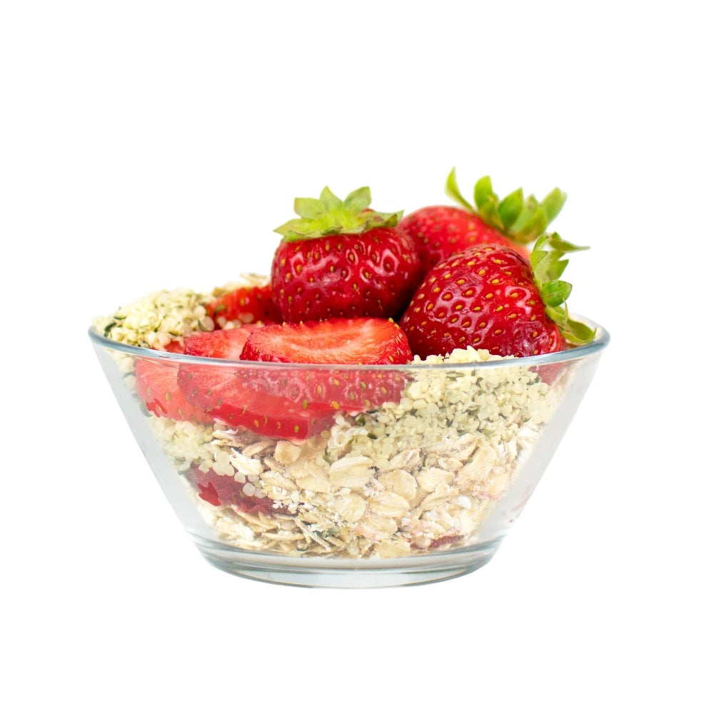 Strawberry Fig Overnight Oats Ingredients - Strawberry Overnight Oats - Overnight Oats With Strawberries - Frozen Garden