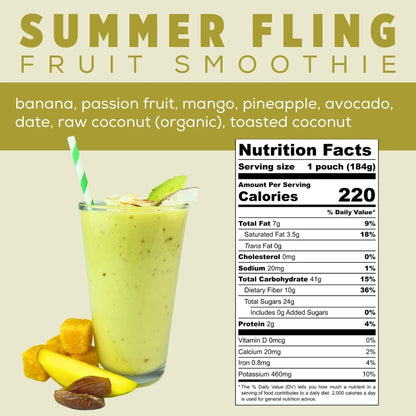 Summer Fling Fruit Smoothie Info - Passion Fruit Smoothie - Frozen Garden