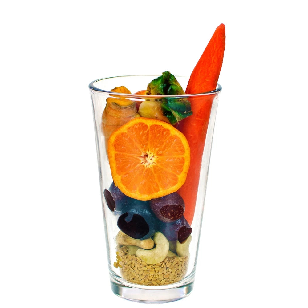 Sunrise Protein Smoothie Ingredients - Flaxseed Smoothie - Protein Fruit Smoothie - Frozen Garden