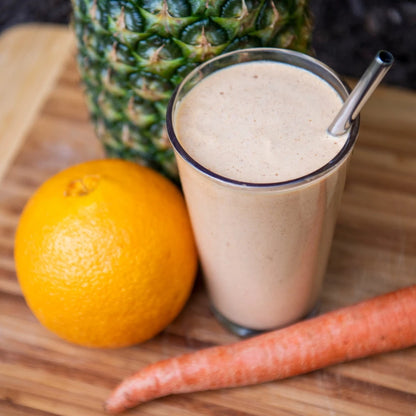 Sunrise Protein Smoothie Lifestyle - Flaxseed Smoothie - Protein Fruit Smoothie - Frozen Garden