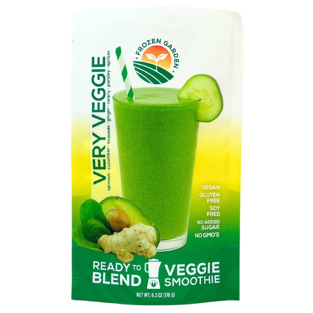 Very Veggie Keto Smoothie Pack - Vegetable Smoothie - Keto Green Smoothie - Frozen Garden