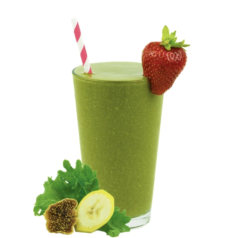 Berry-Nana-Rama Green Smoothie Blended - Strawberry Banana Smoothie - Strawberry Kiwi Smoothie - Frozen Garden