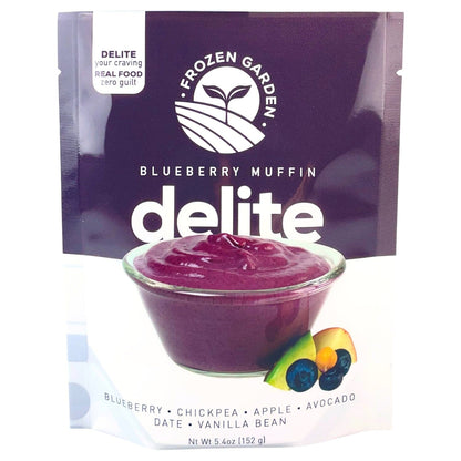 Blueberry Muffin Delite - Frozen Garden - Healthy Protein Dessert - Smoothie Ice Cream - Healthy Milkshake