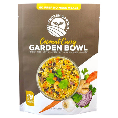 Coconut Curry Garden Bowl - Frozen Garden - healthy lunch bowls - vegan lunch bowls