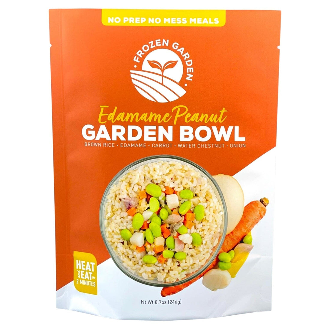 Edamame Peanut Garden Bowl - Frozen Garden - vegan protein bowl - healthy meal bowls