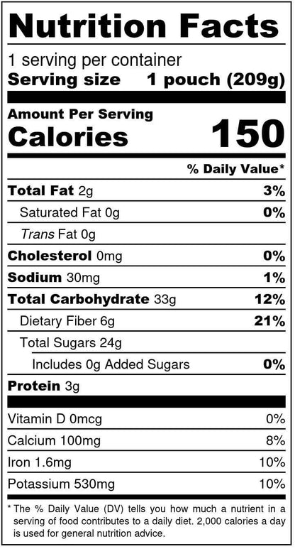 Napa-licious Green Smoothie nutrition facts