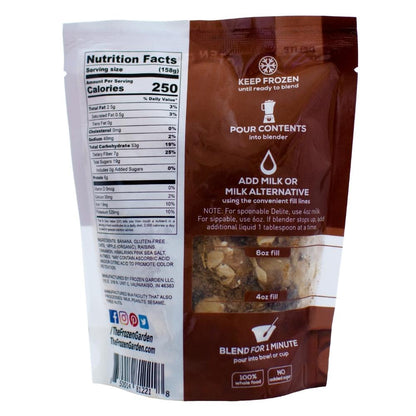 Oatmeal Cookie Delite back of pouch