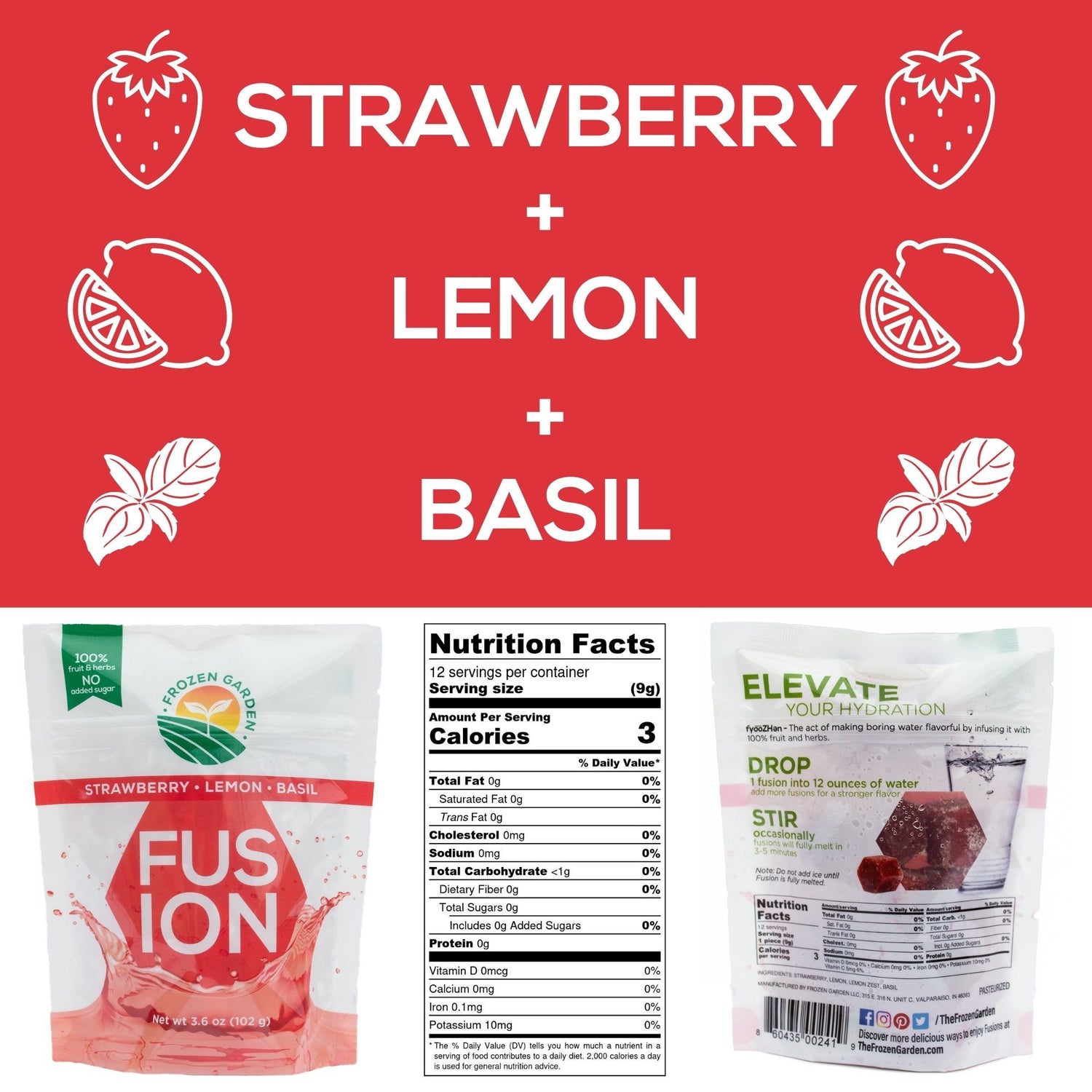 Strawberry + Lemon + Basil