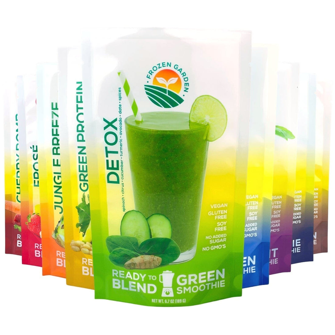 Smoothie Variety Pack (12 Pack) SoHookd Frozen Garden