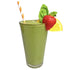 Strawberry Caprese Green Smoothie Blended - Strawberry Smoothie - Strawberry Spinach Smoothie - Frozen Garden